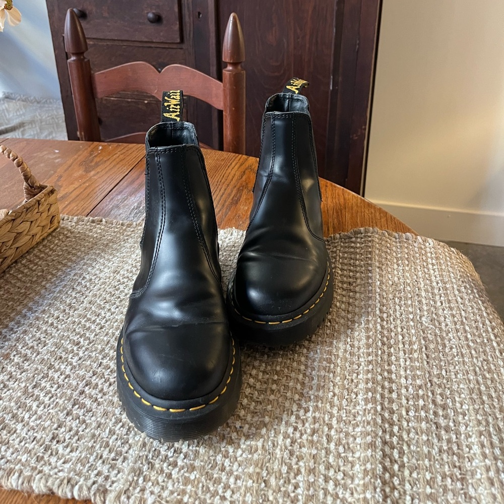 Dr. Martens Black Leather Chelsea Boots